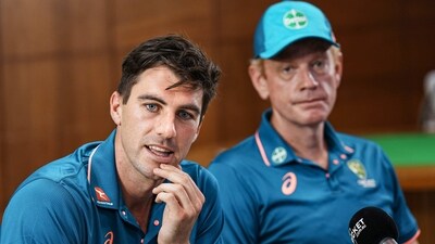 Australian cricket team captain Pat Cummins with head coach Andrew McDonald (PTI)