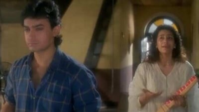 During the Akele Hum Akele Tum shoot, Manisha Koirala got angry at Aamir Khan for being 'unfriendly'.