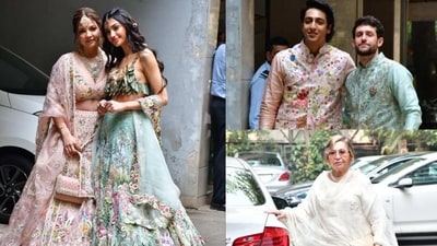 Celebs at Alanna Panday's Mehendi ceremony in Mumbai. (Varinder Chawla) Celebs at Alanna Panday's Mehendi ceremony in Mumbai. (Varinder Chawla)