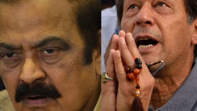 Pakistan Interior Minister Rana Sanaullah (L) and former PM Imran Khan. (File) Pakistan Interior Minister Rana Sanaullah (L) and former PM Imran Khan. (File)