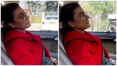 Kajol has shared a video in which she can be seen sleeping in a car. Kajol has shared a video in which she can be seen sleeping in a car.