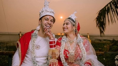 Krishna Mukherjee tied the knot with Chirag Batliwalla, a sailor. Krishna Mukherjee tied the knot with Chirag Batliwalla, a sailor.