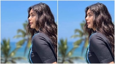 In black stilettos from Paio, Mrunal aced the look to perfection. “Beautiful perfect sunny day,” mrunal captioned her pictures.&nbsp; (Instagram/@mrunalthakur)