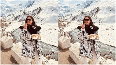 Sara’s vacay album also featured a poem written by her in the caption - “Parvato Mein Parathe, Jannat in Pahade, Chalti Rahi Coffee ke Sahare, Barf mein bhi Bahaare, Toh Azmaao yeh Nazaare.” (Instagram/@saraalikhan95) Sara’s vacay album also featured a poem written by her in the caption - “Parvato Mein Parathe, Jannat in Pahade, Chalti Rahi Coffee ke Sahare, Barf mein bhi Bahaare, Toh Azmaao yeh Nazaare.” (Instagram/@saraalikhan95)