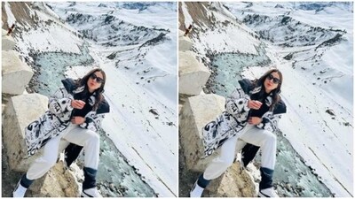 Relishing lip-smacking dishes with the serene view of Spiti Valley – this cannot get any better. (Instagram/@saraalikhan95) Relishing lip-smacking dishes with the serene view of Spiti Valley – this cannot get any better. (Instagram/@saraalikhan95)