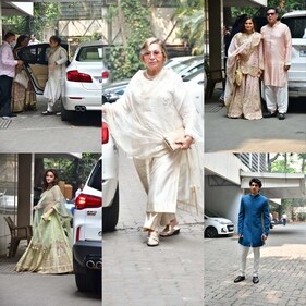 Helen, Salma Khan, Alvira Khan Agnihotri , Atul Agnihotri, Alaviaa Jaaferi and Karan Mehta at Sohail Khan's house in Mumbai. (Varinder Chawla) (Varinder Chawla) Helen, Salma Khan, Alvira Khan Agnihotri , Atul Agnihotri, Alaviaa Jaaferi and Karan Mehta at Sohail Khan's house in Mumbai. (Varinder Chawla) (Varinder Chawla)