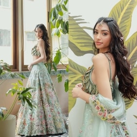 Bride-to-be Alanna Panday at her mehendi ceremony. Bride-to-be Alanna Panday at her mehendi ceremony.