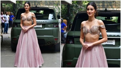 Ananya posed for the cameras. (HT Photos/Varinder Chawla) Ananya posed for the cameras. (HT Photos/Varinder Chawla)