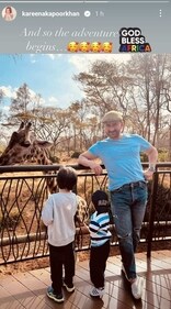 Kareena shared a pic from Africa. Kareena shared a pic from Africa.