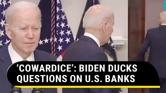 Biden mocked for shutting the door on media when questioned on U.S. banks’ collapse | Viral