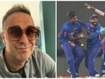 Michael Vaughan reacted after a Twitter user poked fun at the former England skipper