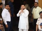 Patna, Bihar, India - March. 14, 2023: Bihar Deputy Chief Minister Tejashwi Yadav going to attend Budget Session at Bihar Legislative Council  in Patna , Bihar,India, Tuesday, March, 14, 2023. (Photo by Santosh Kumar / Hindustan Times)