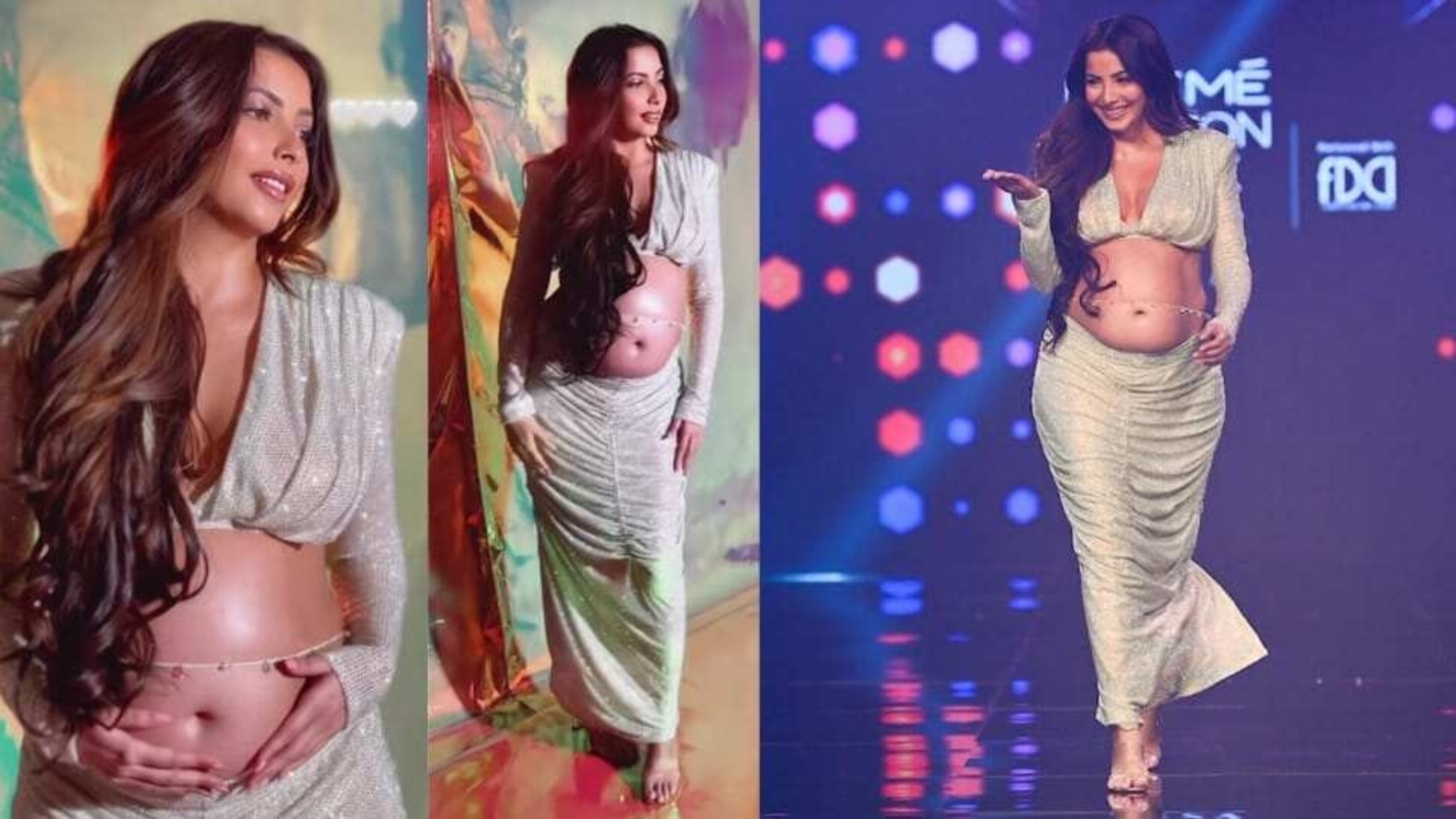 Pregnant Antara Marwah dedicates her ramp showing baby bump to daughter ...