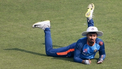 India's Shreyas Iyer takes part in a practice session (ANI) India's Shreyas Iyer takes part in a practice session (ANI)