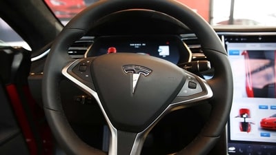 The interior of a Tesla at a Tesla showroom in Red Hook, Brooklyn in New York City. (AFP) The interior of a Tesla at a Tesla showroom in Red Hook, Brooklyn in New York City. (AFP)