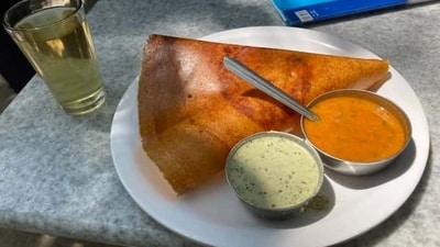 Kuttu Ka Dosa: Kuttu or buckwheat is a commonly used ingredient during Navratri. Kuttu ka dosa is a healthy breakfast option that is easy to make. It is made by grinding kuttu flour with water and then making dosas on a tawa.&nbsp; (Twitter/ @AlexWEllis)