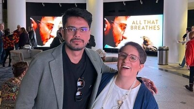 Guneet Monga posted a photo with ‘my dear’ Shaunak Sen. Guneet Monga posted a photo with ‘my dear’ Shaunak Sen.