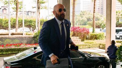 Honduran ambassador to Taiwan Harold Burgos arrives at Taiwan’s Ministry of Foreign Affairs in Taipei on March 15, 2023 (AFP) Honduran ambassador to Taiwan Harold Burgos arrives at Taiwan’s Ministry of Foreign Affairs in Taipei on March 15, 2023 (AFP)
