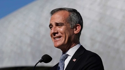 Eric Garcetti, the new US envoy to India (AP) Eric Garcetti, the new US envoy to India (AP)