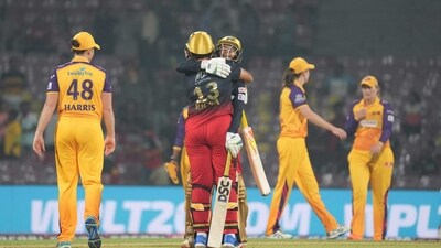 Royal Challengers Bangalore players celebrate thier victory against UP Warriorz (PTI) Royal Challengers Bangalore players celebrate thier victory against UP Warriorz (PTI)
