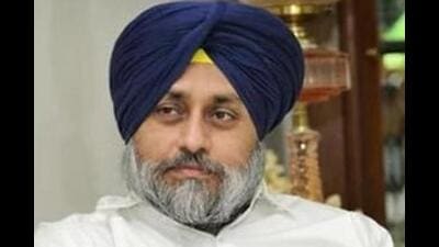 Sukhbir asked Bhagwant Mann to resign as he did not have any moral authority to continue as chief minister. (HT File Photo) Sukhbir asked Bhagwant Mann to resign as he did not have any moral authority to continue as chief minister. (HT File Photo)