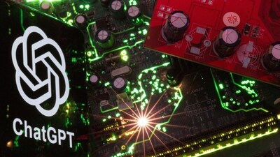 A smartphone with a displayed ChatGPT logo is placed on a computer motherboard in this illustration taken February 23, 2023. REUTERS/Dado Ruvic/Illustration (REUTERS)
