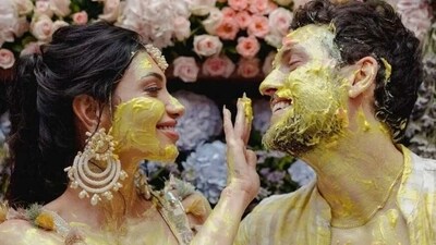 Alanna Panday and Ivor McCray hosted a haldi ceremony in Mumbai. Alanna Panday and Ivor McCray hosted a haldi ceremony in Mumbai.