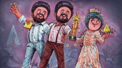 Alia Bhatt reacted to Amul’s doodle on Naatu Naatu. (Instagram/@amul_india) Alia Bhatt reacted to Amul’s doodle on Naatu Naatu. (Instagram/@amul_india)