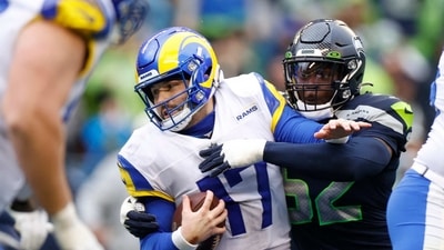 Baker Mayfield #17 of the Los Angeles Rams (Getty Images via AFP)