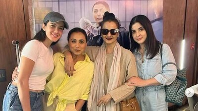 “Do yourselves a favour and watch this power packed performance by Rani Mukherjee in Mrs Chatterjee vs Norway .. it is BRILLIANT,” Maheep wrote in her post as she congratulated Rani. Rekha and Shanaya were also seen in the photo. “Do yourselves a favour and watch this power packed performance by Rani Mukherjee in Mrs Chatterjee vs Norway .. it is BRILLIANT,” Maheep wrote in her post as she congratulated Rani. Rekha and Shanaya were also seen in the photo.