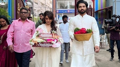 Samantha Ruth Prabhu and Dev Mohan at Hyderabad's Peddamma Temple. Samantha Ruth Prabhu and Dev Mohan at Hyderabad's Peddamma Temple.