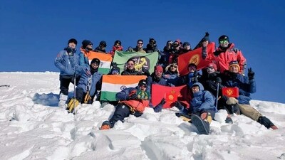 The two forces also carried out a joint expedition and climbed Mt Stok Kangri (6153m) under difficult terrain &amp; weather conditions. (Twitter/@adgpi)