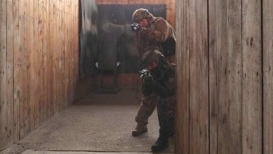 The two forces seen practising tactical drills during the ongoing Joint Exercise at Kyrgyzstan. (Twitter/@adgpi)