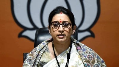 Union women and child development minister Smriti Irani. (HT file)