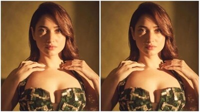 Tamannaah walked the ramp for the fashion designer house Nirmooha and picked a black gown for the fashion show.&nbsp; (Instagram/@tamannaahspeaks)
