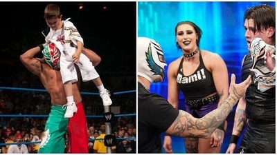 Dominik Mysterio believed he has proved his point to father Rey. (WWE) Dominik Mysterio believed he has proved his point to father Rey. (WWE)