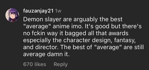 Some anime fans argue that Demon Slayer's popularity is due to hype rather than its quality. (Instagram) Some anime fans argue that Demon Slayer's popularity is due to hype rather than its quality. (Instagram)