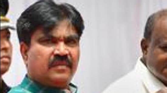 In the raids on BJP legislator R Shankar’s residence and office in Haveri, commercial tax department officials seized more than 6,000 sarees, over 9,000 school bags and other household items worth over ₹30-40 lakh. (PTI)