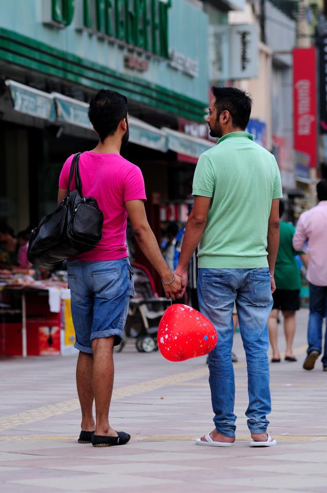 A gay couple in New Delhi. (Pradeep Gaur/Mint) A gay couple in New Delhi. (Pradeep Gaur/Mint)