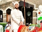 Ivor McCray on a horse, Ananya Panday in a blue saree and Chunky Panday with Bhavana Panday for the wedding day. Ivor McCray on a horse, Ananya Panday in a blue saree and Chunky Panday with Bhavana Panday for the wedding day.