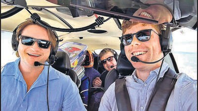 On a half world tour, Aussie trio in a four-seater lands in Mumbai On a half world tour, Aussie trio in a four-seater lands in Mumbai