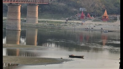 A view of Ganga in Prayagraj. (HT file photo)