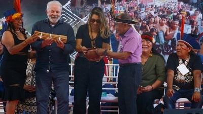 Brazil: Brazil's President Luiz Inacio Lula da Silva and his wife Rosangela Silva are seen. (AP)