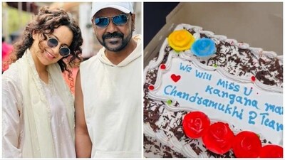 Kangana Ranaut on the last day of her Chandramukhi 2 shoot. Kangana Ranaut on the last day of her Chandramukhi 2 shoot.