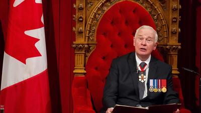 Governor General David Johnston delivers the Speech from the Throne to start Canada's 42nd parliament in Ottawa on December 4, 2015. (AFP) Governor General David Johnston delivers the Speech from the Throne to start Canada's 42nd parliament in Ottawa on December 4, 2015. (AFP)