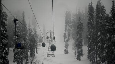 Gulmarg Gondola, one of Asia’s highest aerial tramways, located near the Line of Control (LoC) in Baramulla district. (HT Photo) Gulmarg Gondola, one of Asia’s highest aerial tramways, located near the Line of Control (LoC) in Baramulla district. (HT Photo)