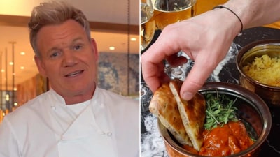 The image is taken from the viral Instagram video related to naan that Gordon Ramsay shared. (Instagram/@gordongram) The image is taken from the viral Instagram video related to naan that Gordon Ramsay shared. (Instagram/@gordongram)