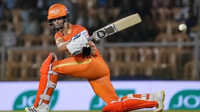 Initially, GG posted 147/4 in 20 overs, with Laura Wolvaardt (57) and Ashleigh Gardner (51*) bagging half-centuries. (PTI) Initially, GG posted 147/4 in 20 overs, with Laura Wolvaardt (57) and Ashleigh Gardner (51*) bagging half-centuries. (PTI)