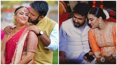 Swara Bhasker and Fahad Ahmad at their wedding festivities. Swara Bhasker and Fahad Ahmad at their wedding festivities.