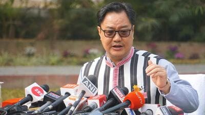Union minister Kiren Rijiju. (PTI) Union minister Kiren Rijiju. (PTI)